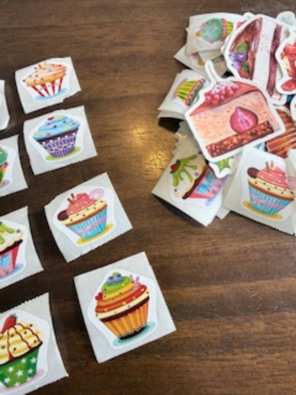 Cupcake Dessert Stickers 115 count Shipping Supply/Craft Stickers 8 designs - Picture 5 of 6